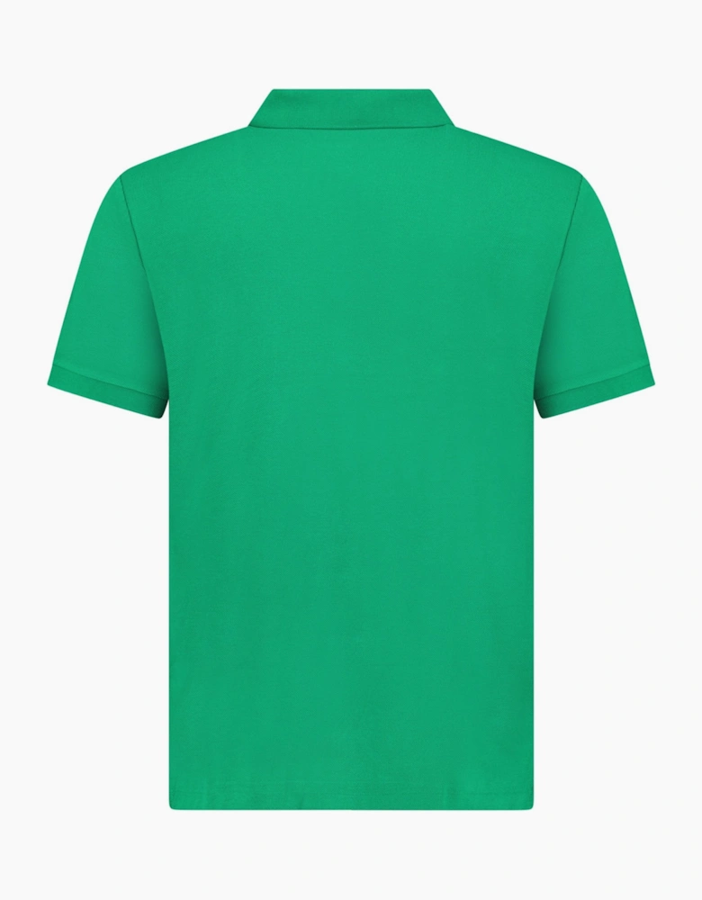 Polo Ralph Lauren Mesh Custom Slim Fit Polo Shirt in Green