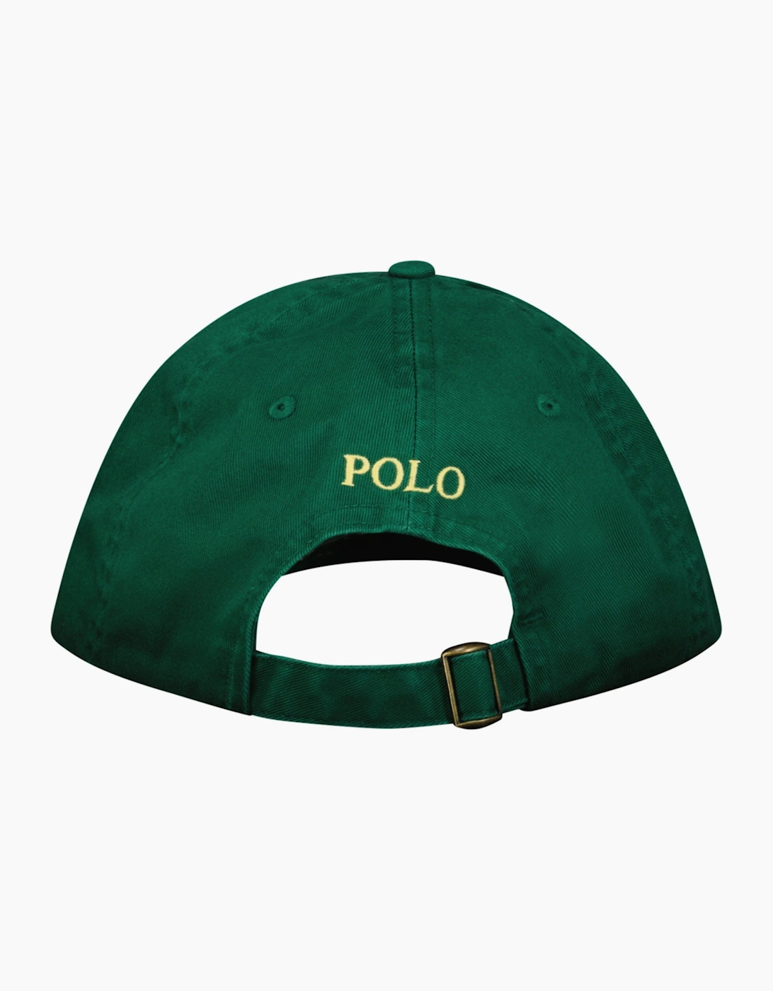 Polo Ralph Lauren Cotton Chino Baseball Cap in Green with Yellow Logo
