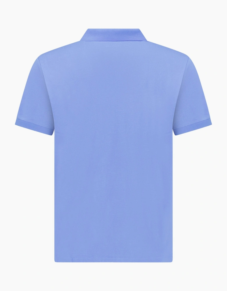 Polo Ralph Lauren Mesh Custom Slim Fit Polo Shirt in Blue