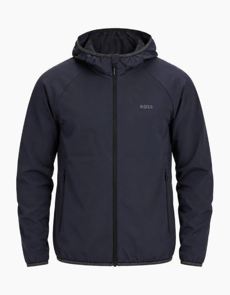 BOSS Commuter Hooded Jacket Dark Blue