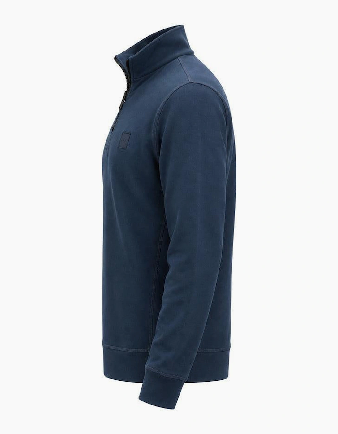 BOSS Zetrust Quarter Zip Sweatshirt Open Blue