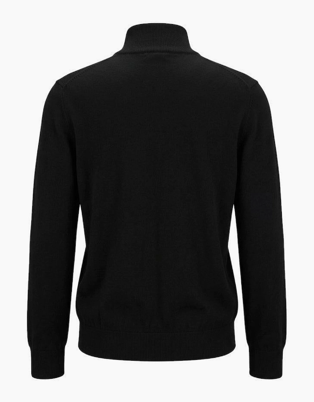 BOSS Kanobix Zip Neck Jumper Black