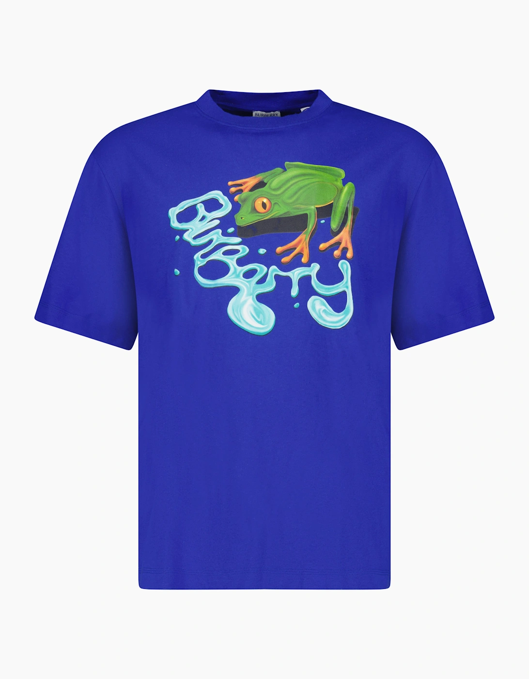 Burberry Frog Cotton T-Shirt Blue