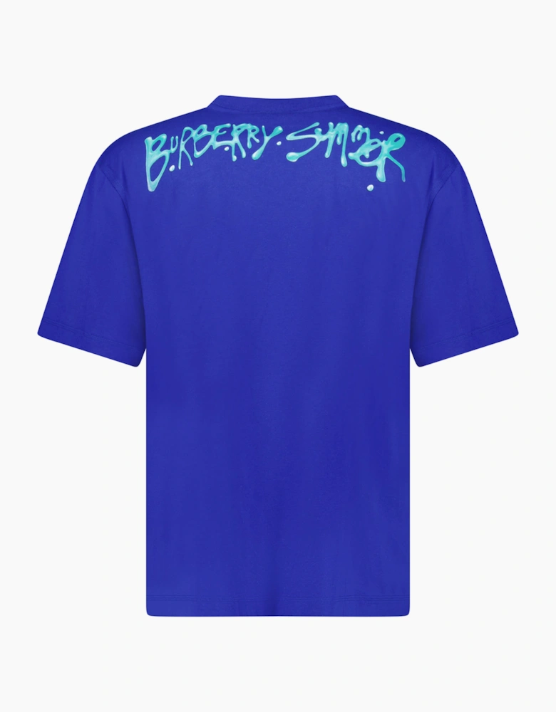 Burberry Frog Cotton T-Shirt Blue