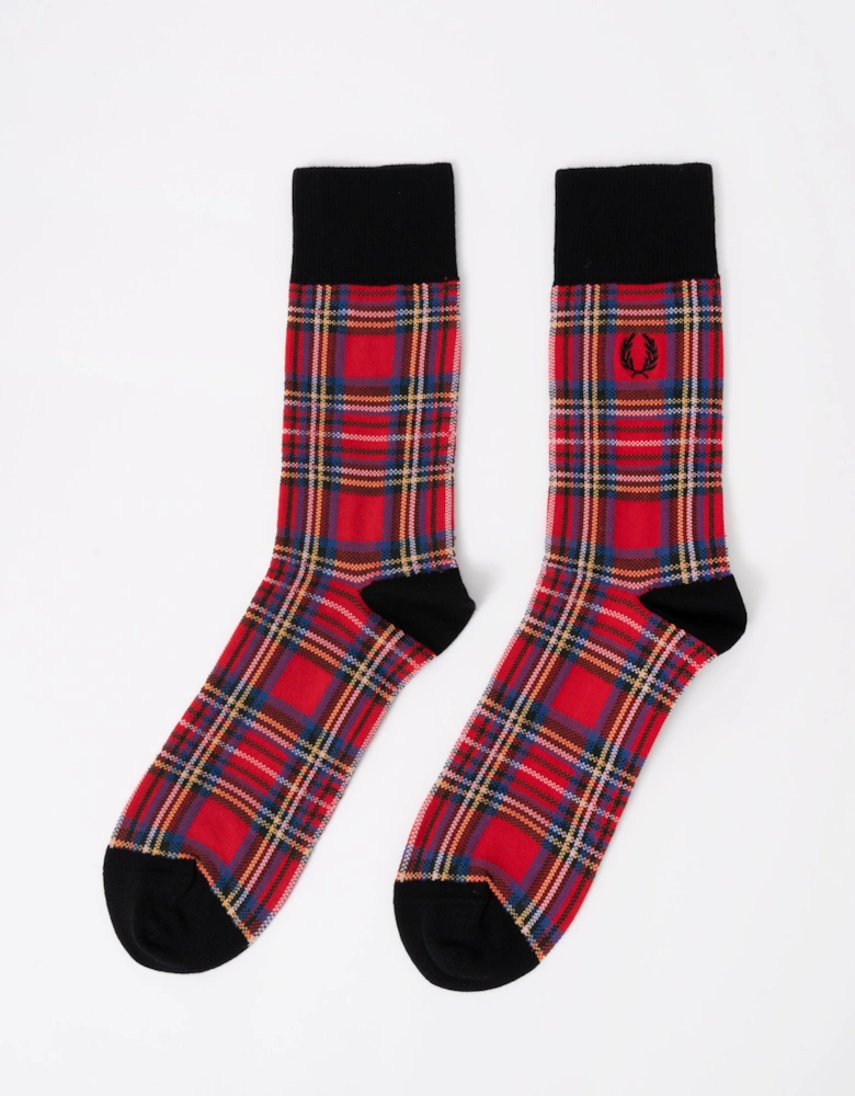 Fred Perry Mens Tartan Sock - Stewart Tartan Z90