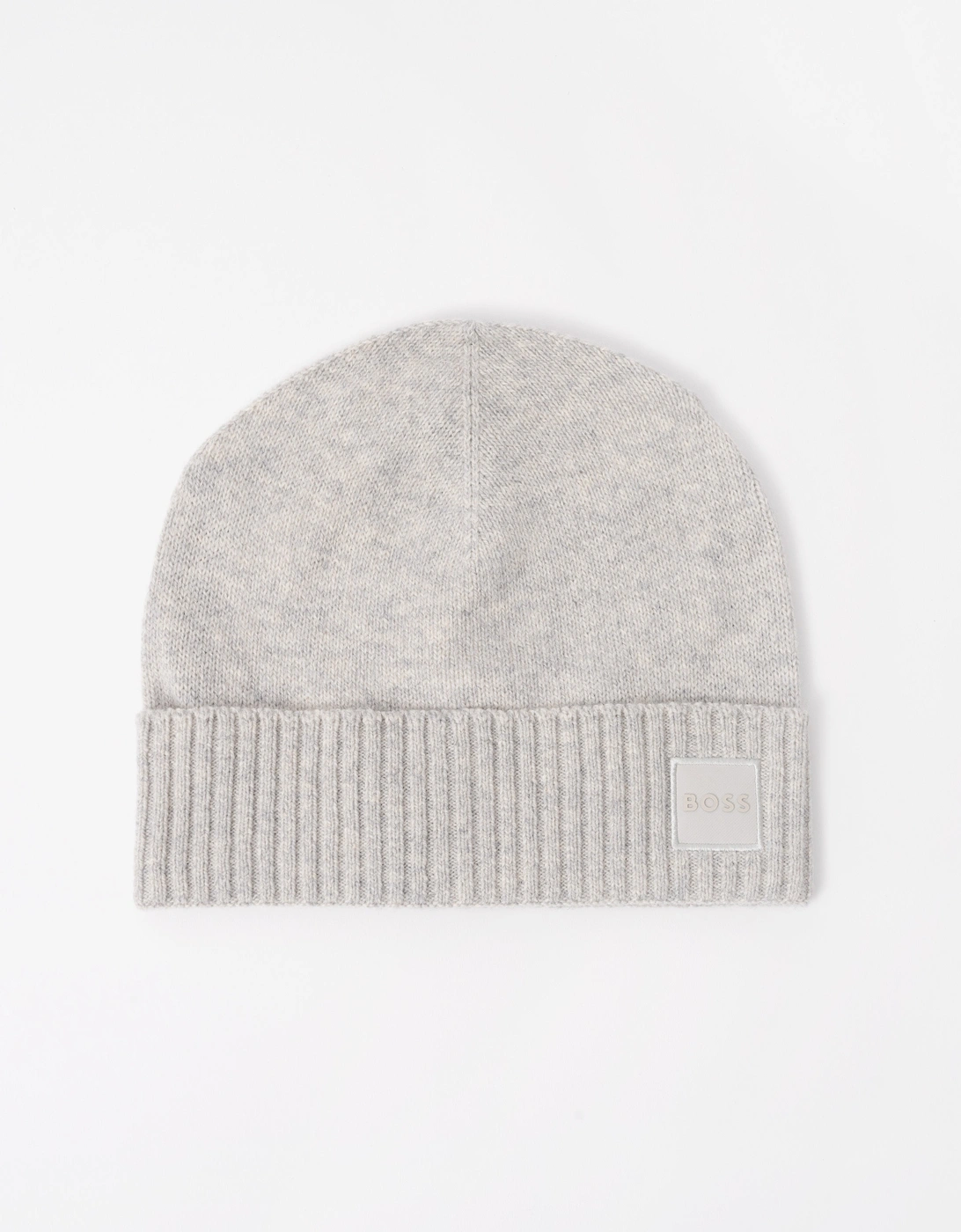 BOSS Orange Akaio R Mens Beanie with Logo Label - Open Grey 086