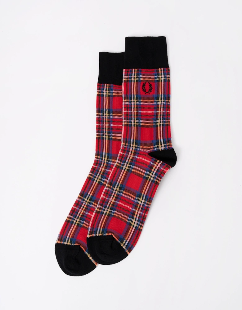 Fred Perry Mens Tartan Sock - Stewart Tartan Z90