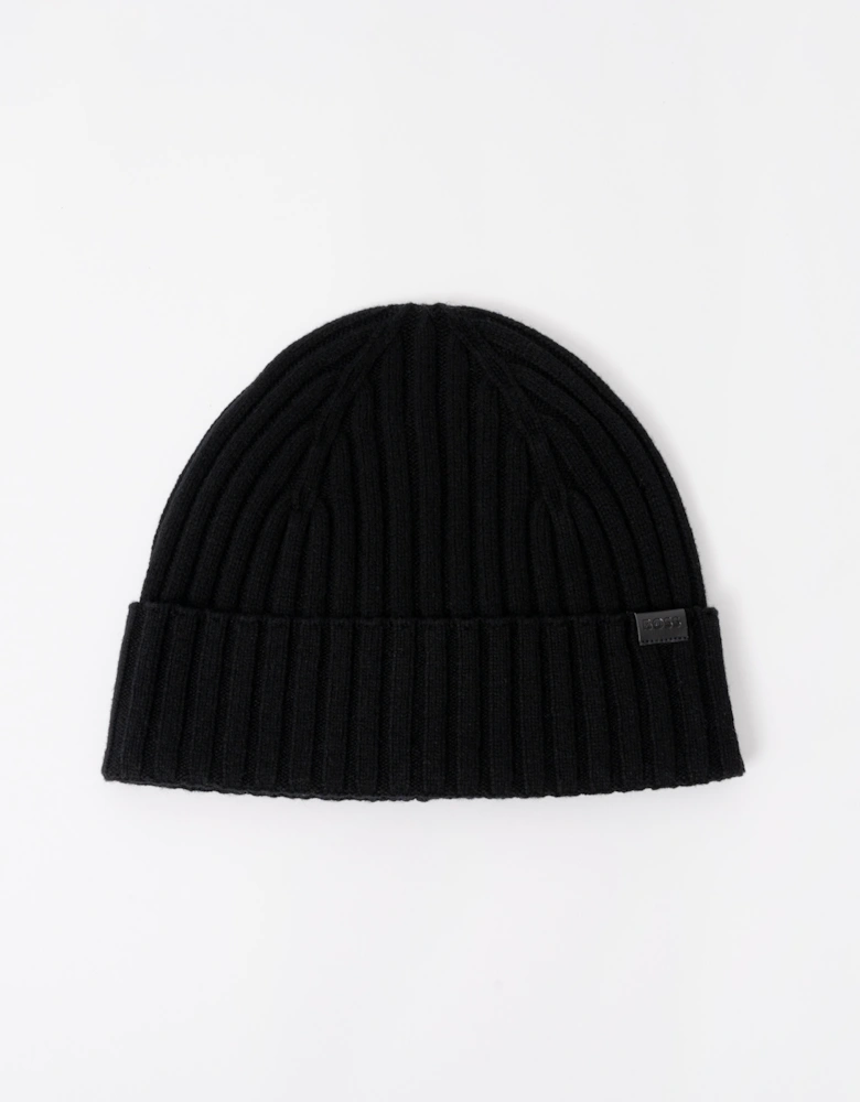 BOSS Orange Mens Fino Beanie Hat 01 - Black 001