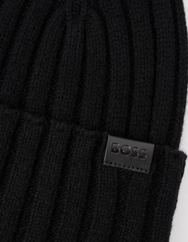 BOSS Orange Mens Fino Beanie Hat 01 - Black 001
