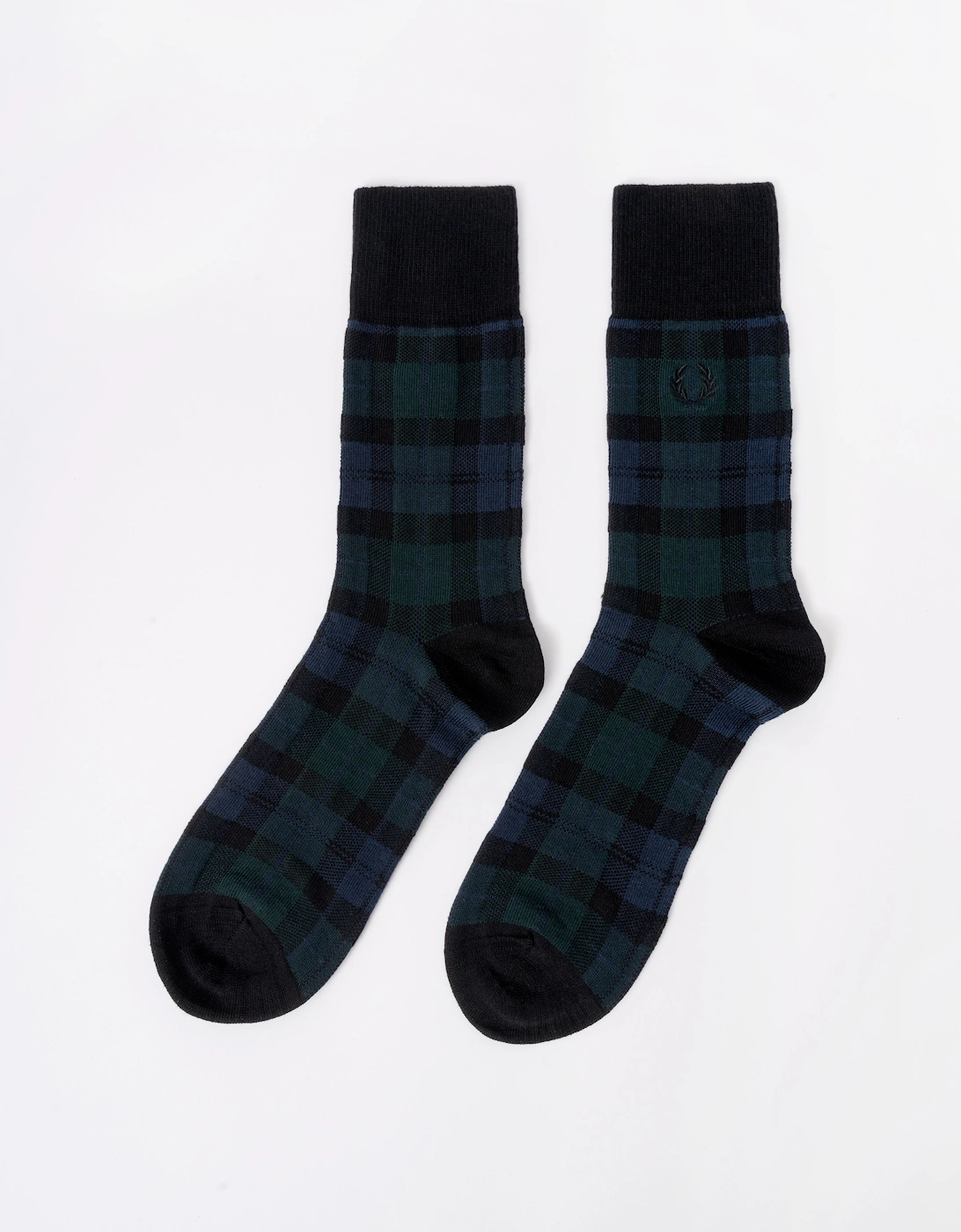 Fred Perry Mens Tartan Sock - Blackwatch Tartan 37A