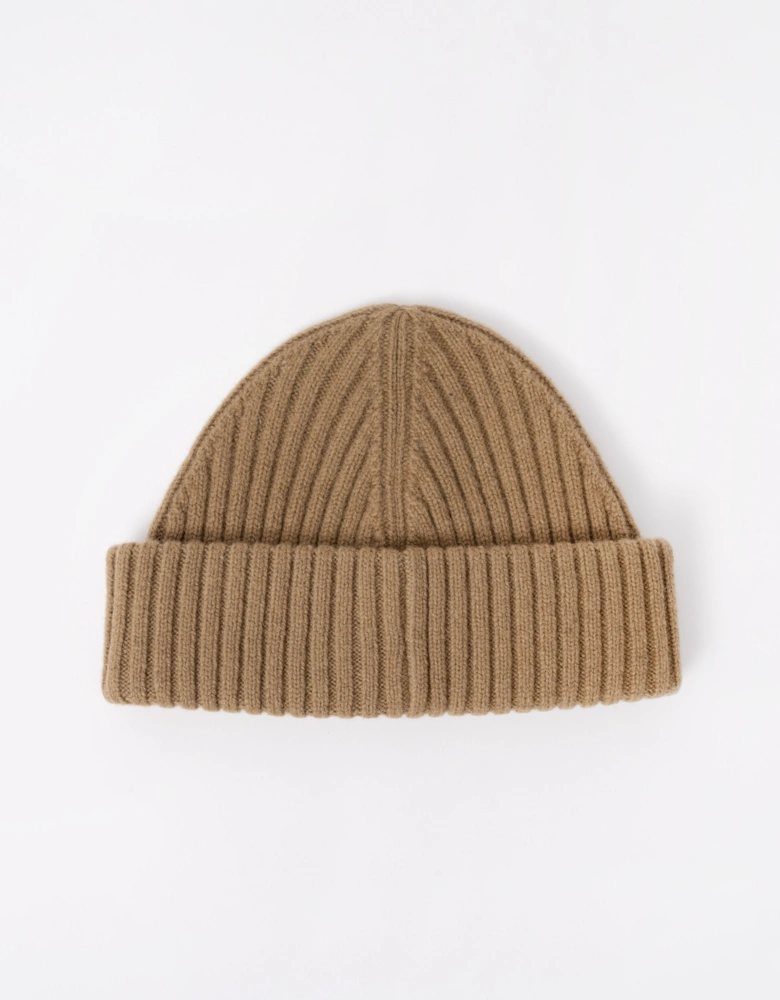 Fred Perry Mens Ribbed Wool Beanie - Bronze 31C
