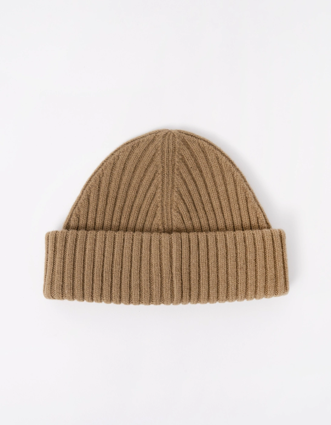 Fred Perry Mens Ribbed Wool Beanie - Bronze 31C