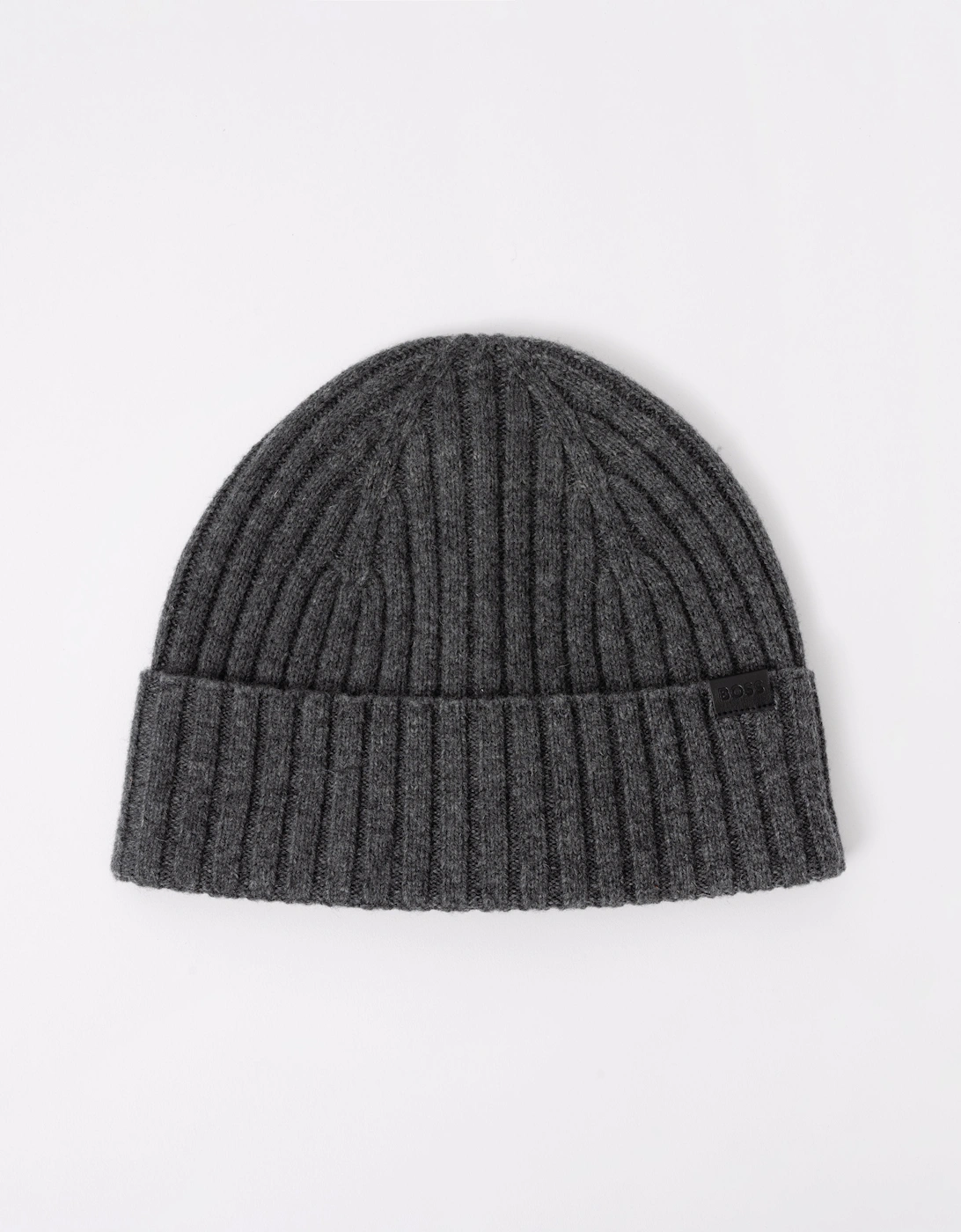 BOSS Orange Mens Fino Beanie Hat - Medium Grey 030