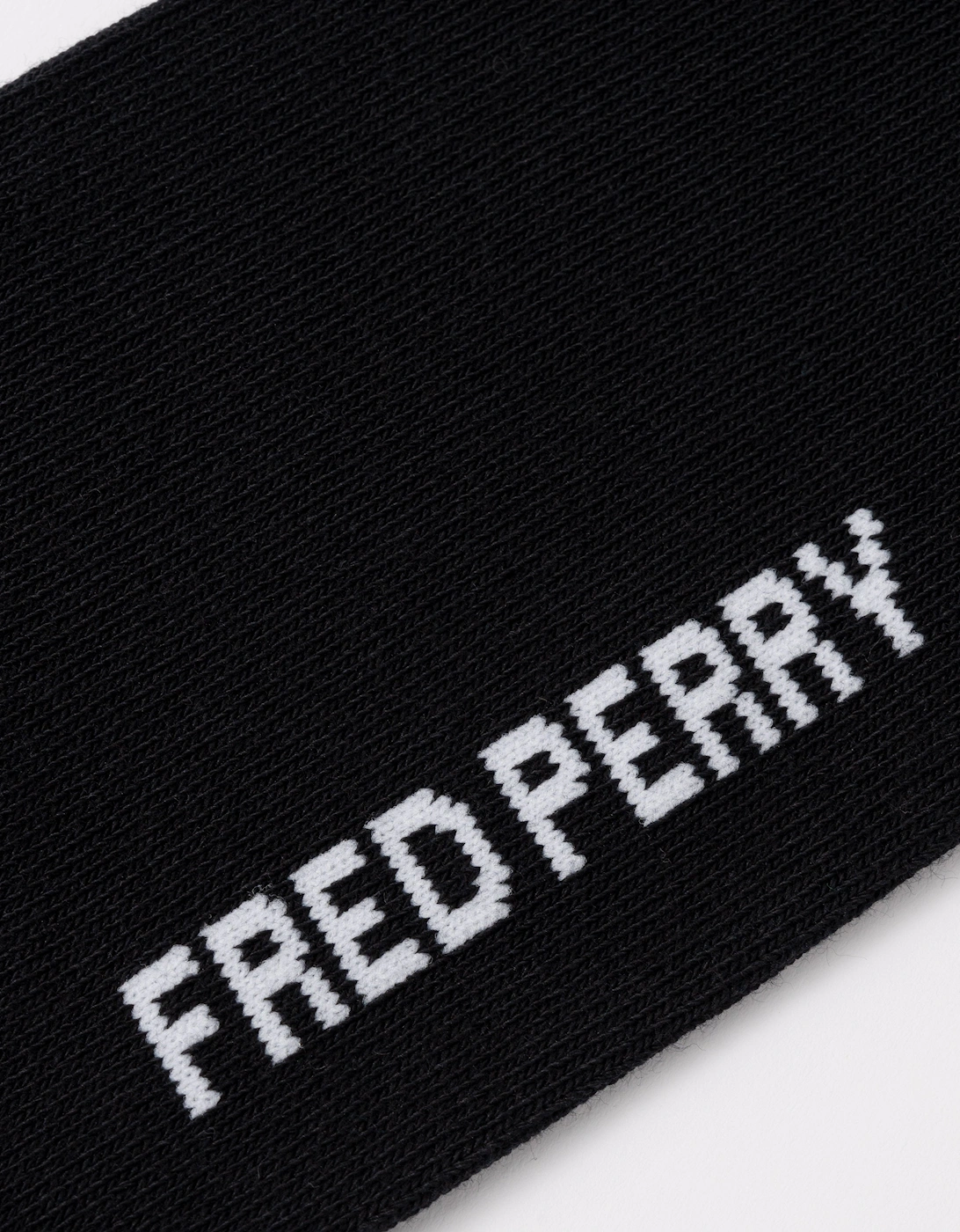 Fred Perry Mens Tipped Sports Sock - Black/Snow White 843