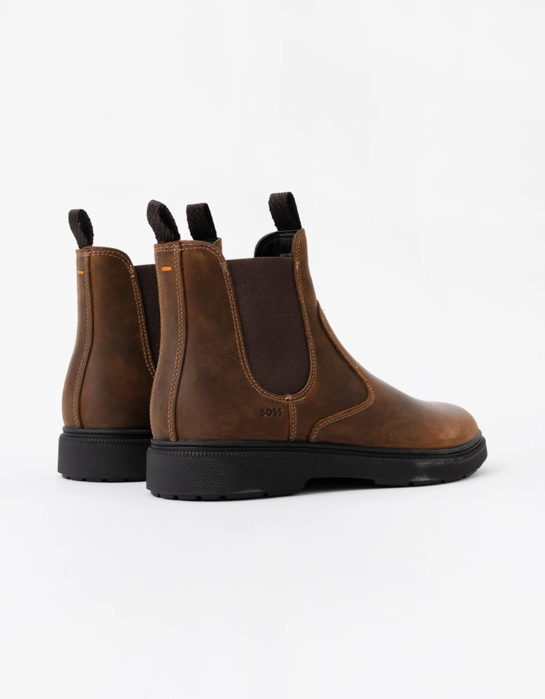 BOSS Orange Ferling Mens Chelsea Boots - Dark Brown 205
