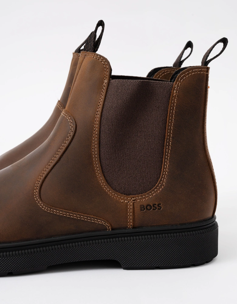 BOSS Orange Ferling Mens Chelsea Boots - Dark Brown 205