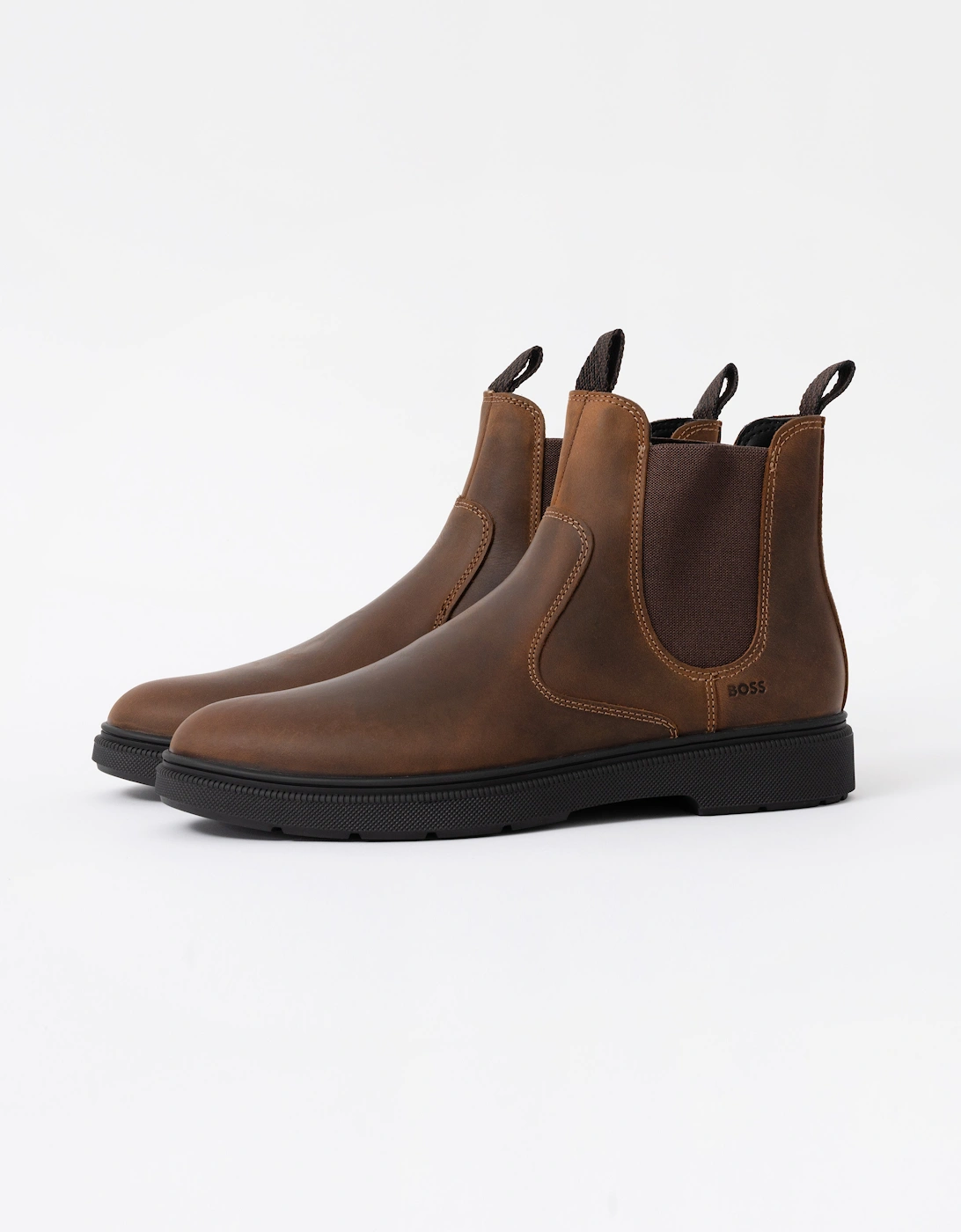 BOSS Orange Ferling Mens Chelsea Boots - Dark Brown 205