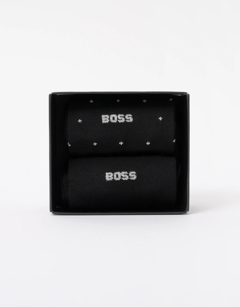 BOSS Orange 2-Pack RS Gift Set MC Mens Socks - Black 001