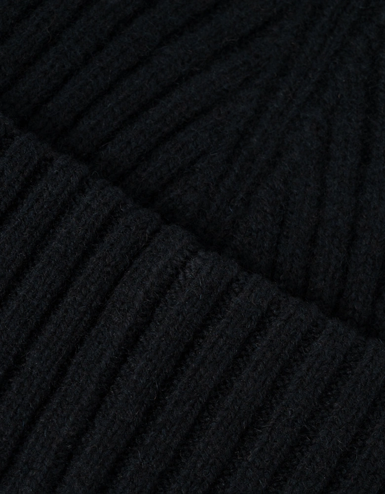 Fred Perry Mens Ribbed Wool Beanie - Black 102