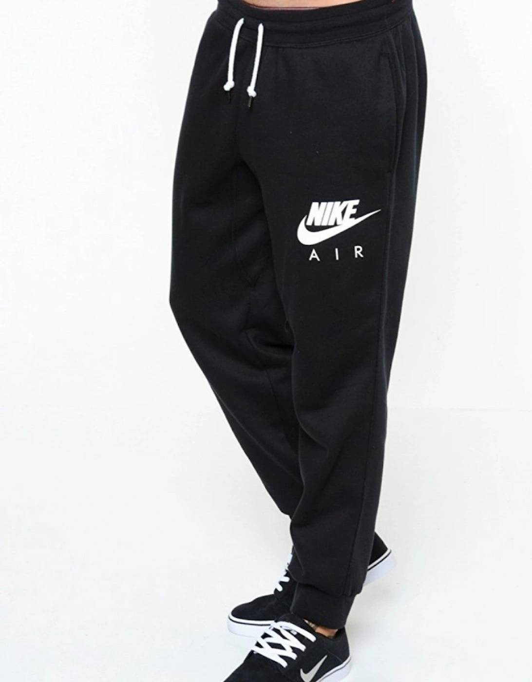 Nike Air Mens Fleece Joggers in Black