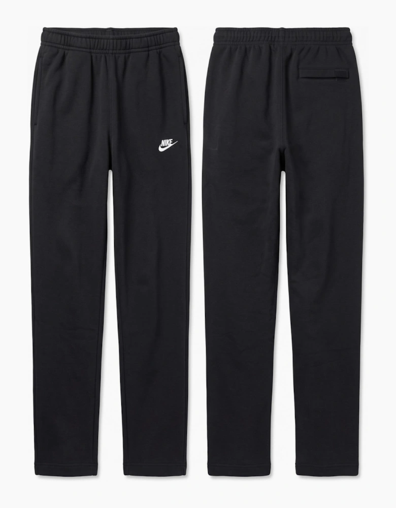 Nike Sportswear Club Fleece Openhem Joggers in Black