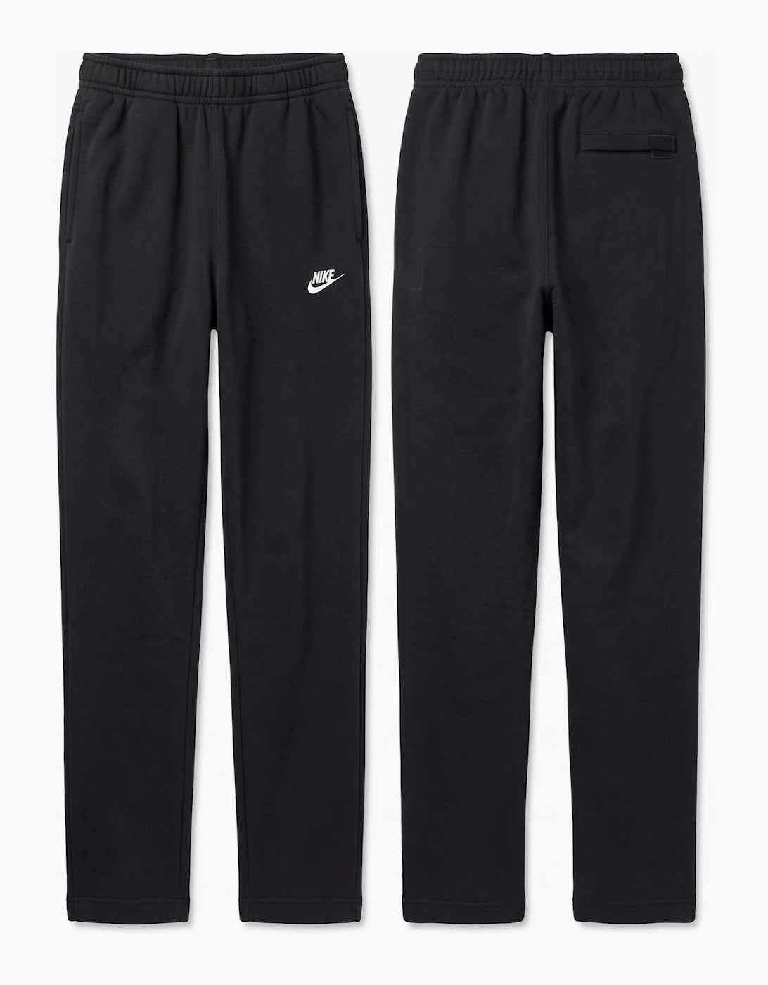 Nike Sportswear Club Fleece Openhem Joggers in Black