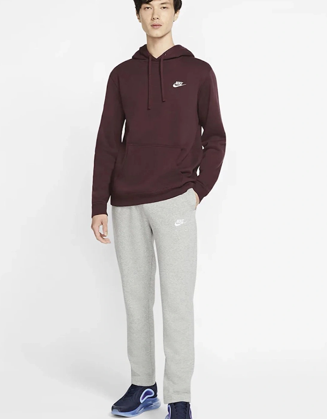 Nike Sportswear Club Fleece Openhem Joggers in Grey