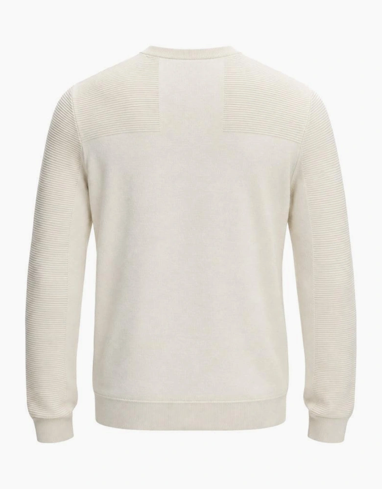 BOSS Momentum-X Crew Neck Jumper Natural