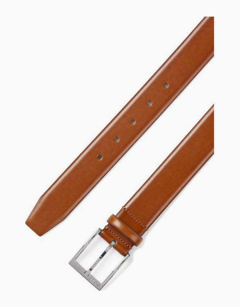 BOSS Elloy Italian Leather Belt Medium Brown