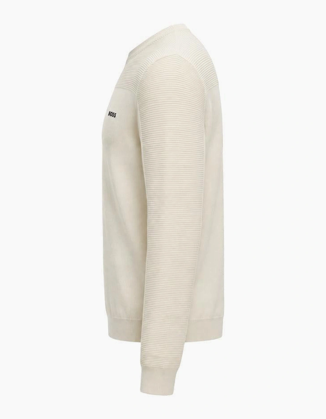 BOSS Momentum-X Crew Neck Jumper Natural