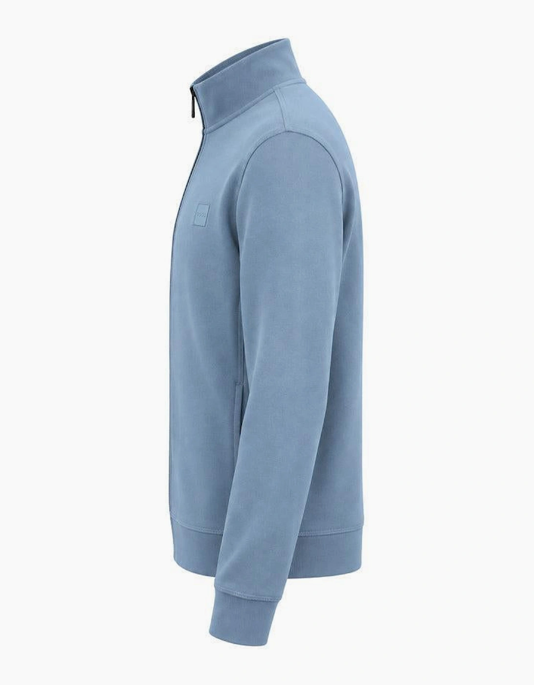 BOSS Zestart Zip Through Sweatshirt Light Pastel Blue