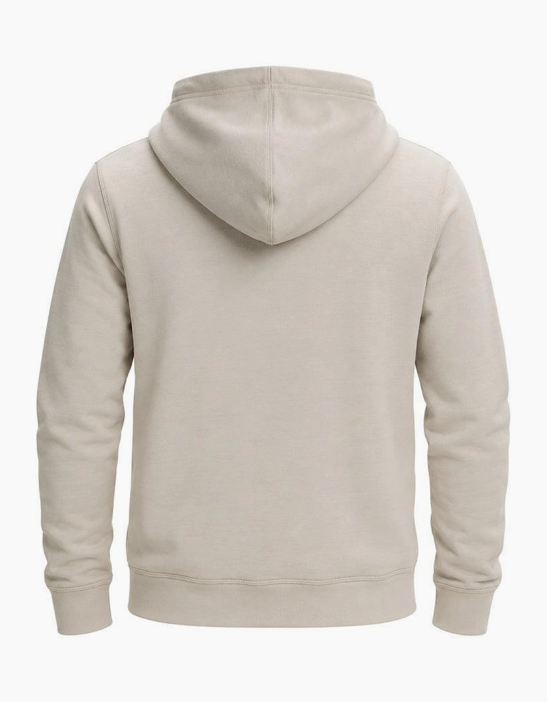 BOSS Wetalk Logo Patch Hoodie Light Grey