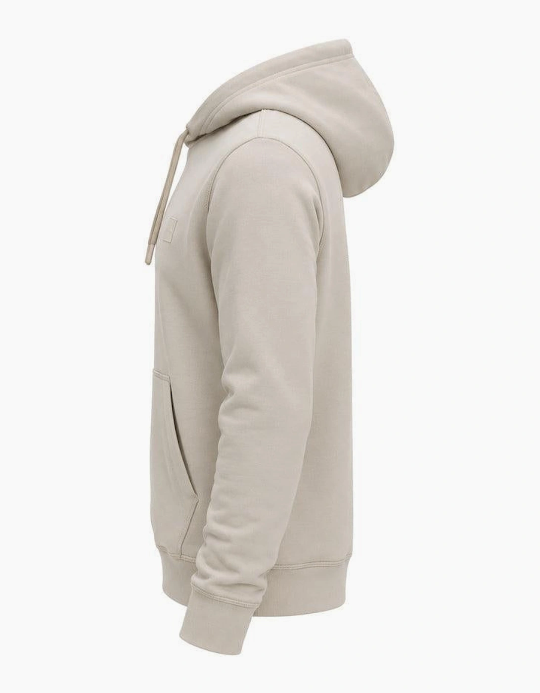 BOSS Wetalk Logo Patch Hoodie Light Grey