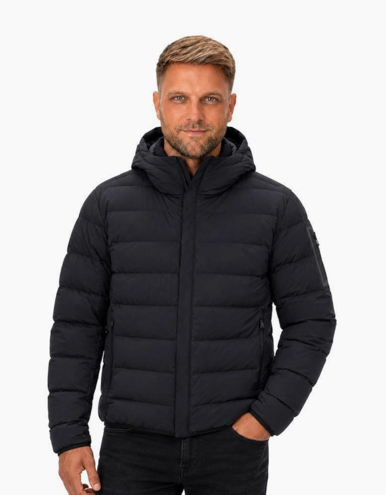 BOSS Riplite Hooded Down Jacket Dark Blue