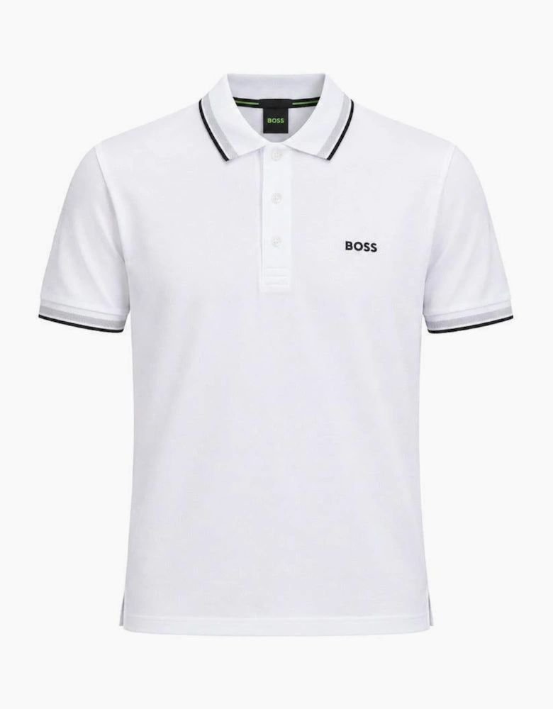 BOSS Paddy Piqué Polo Shirt White