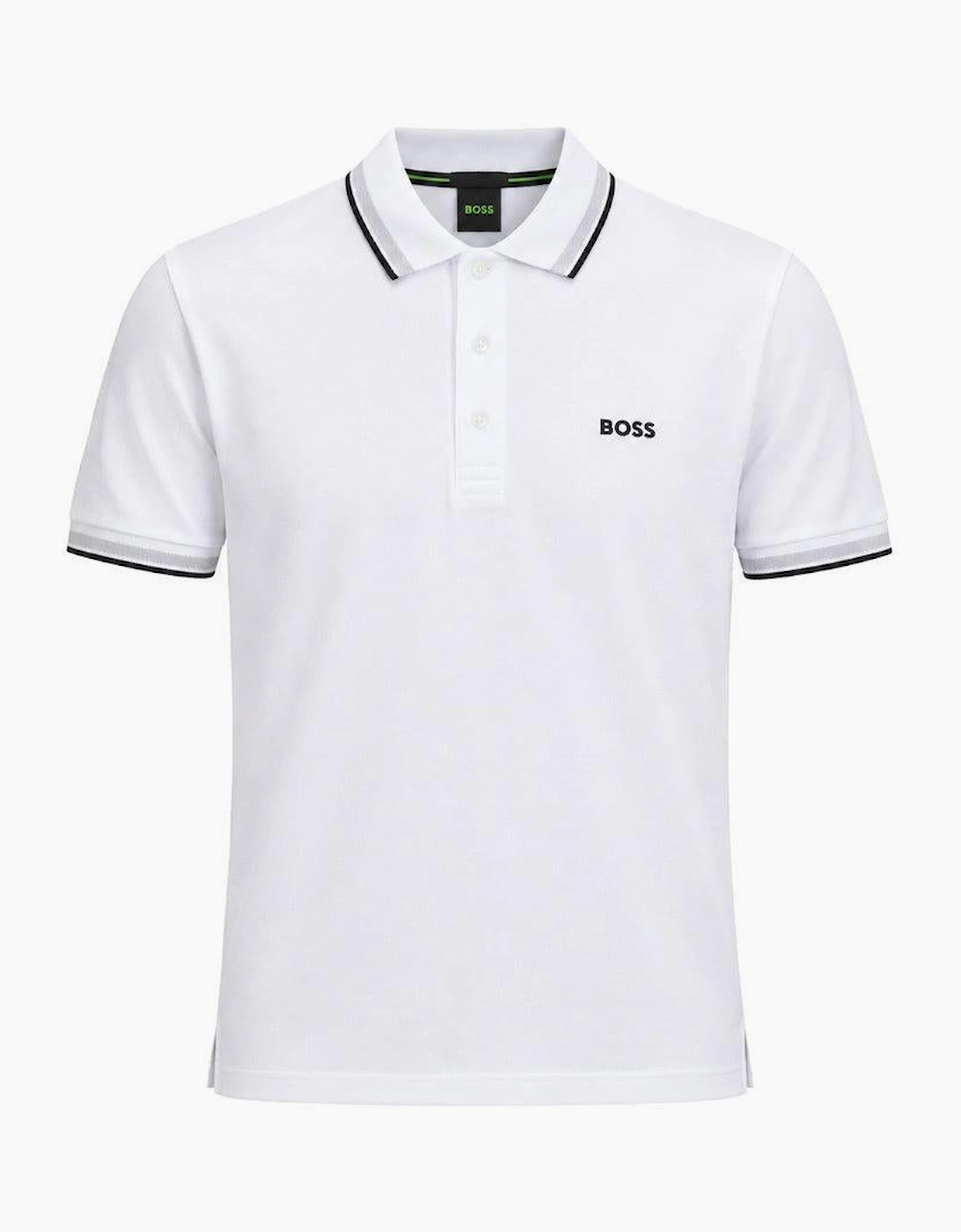 BOSS Paddy Piqué Polo Shirt White