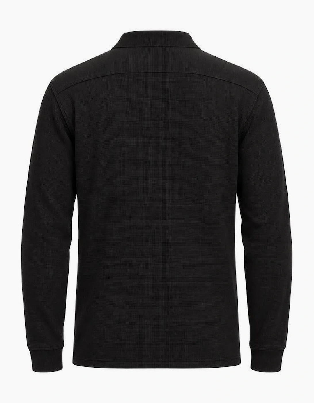 BOSS Petempestolong Long Sleeve Polo Shirt Black