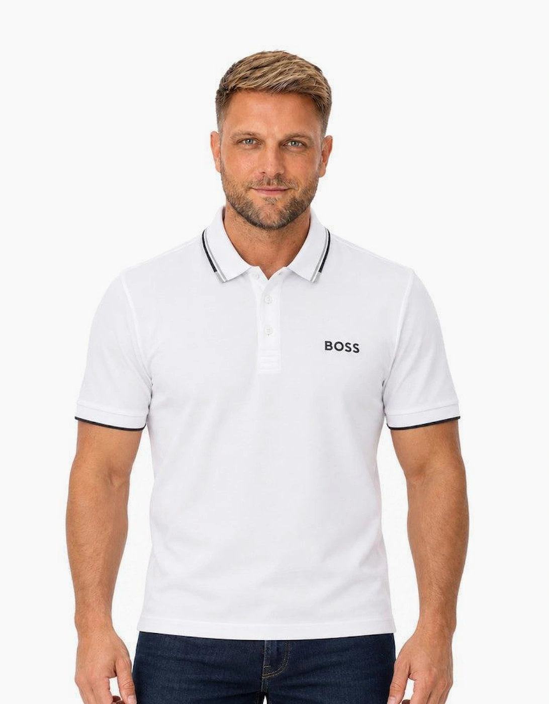 BOSS Paddy Pro Polo Shirt White