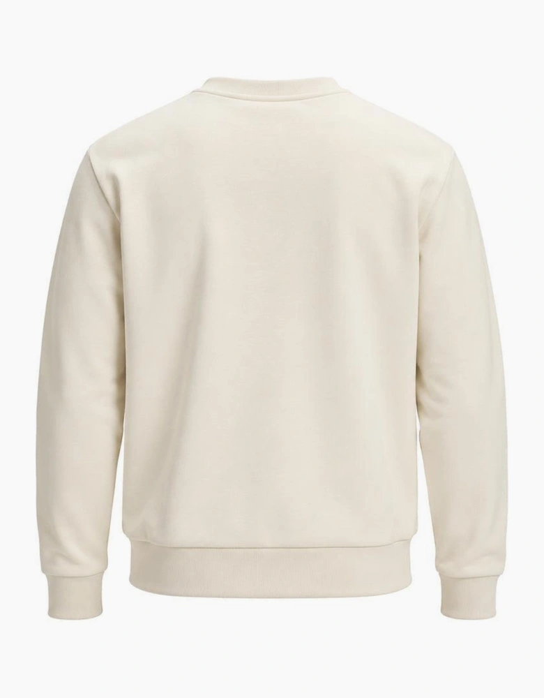 BOSS Salbo Tonal Logo Sweatshirt Open White