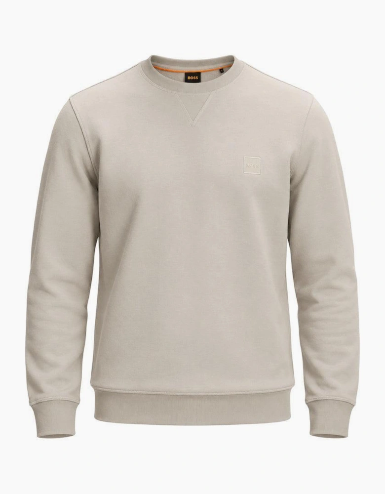 BOSS Reg Fit Westart Sweatshirt Light Grey