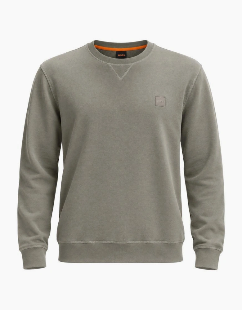 BOSS Reg Fit Westart Sweatshirt Open Grey
