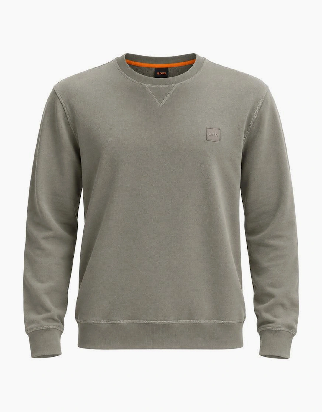 BOSS Reg Fit Westart Sweatshirt Open Grey