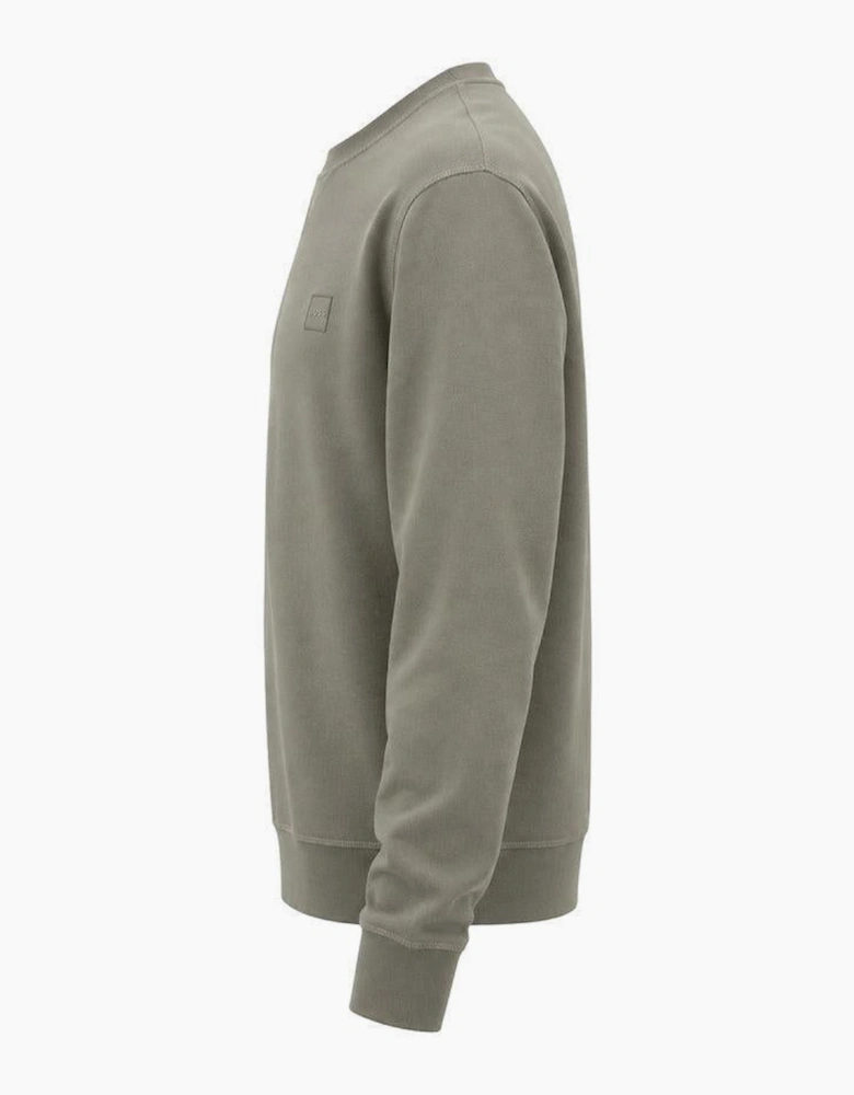 BOSS Reg Fit Westart Sweatshirt Open Grey