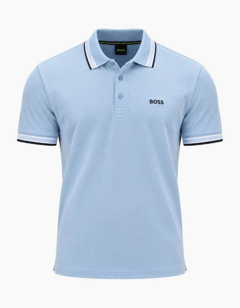 BOSS Paddy Piqué Polo Shirt Light/Pastel Blue