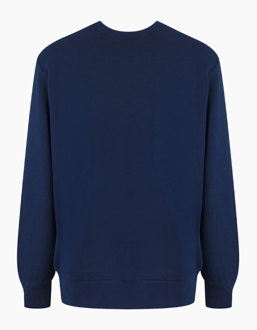 Lyle & Scott Diagonal Weave French Terry Crewneck Navy Blue