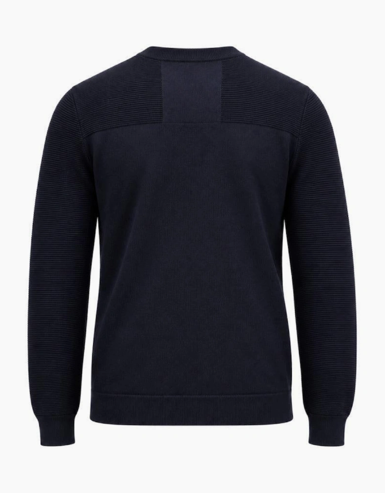 BOSS Momentum-X Crew Neck Jumper Dark Blue