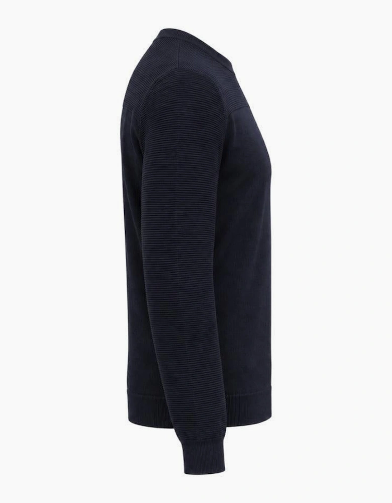 BOSS Momentum-X Crew Neck Jumper Dark Blue