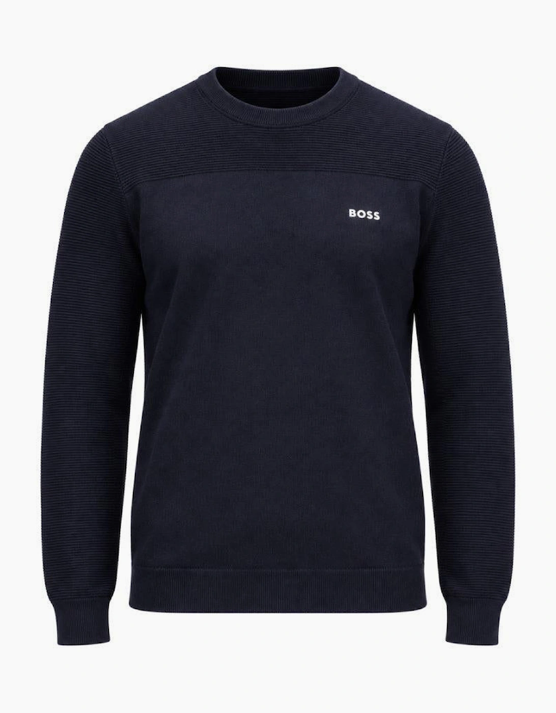 BOSS Momentum-X Crew Neck Jumper Dark Blue