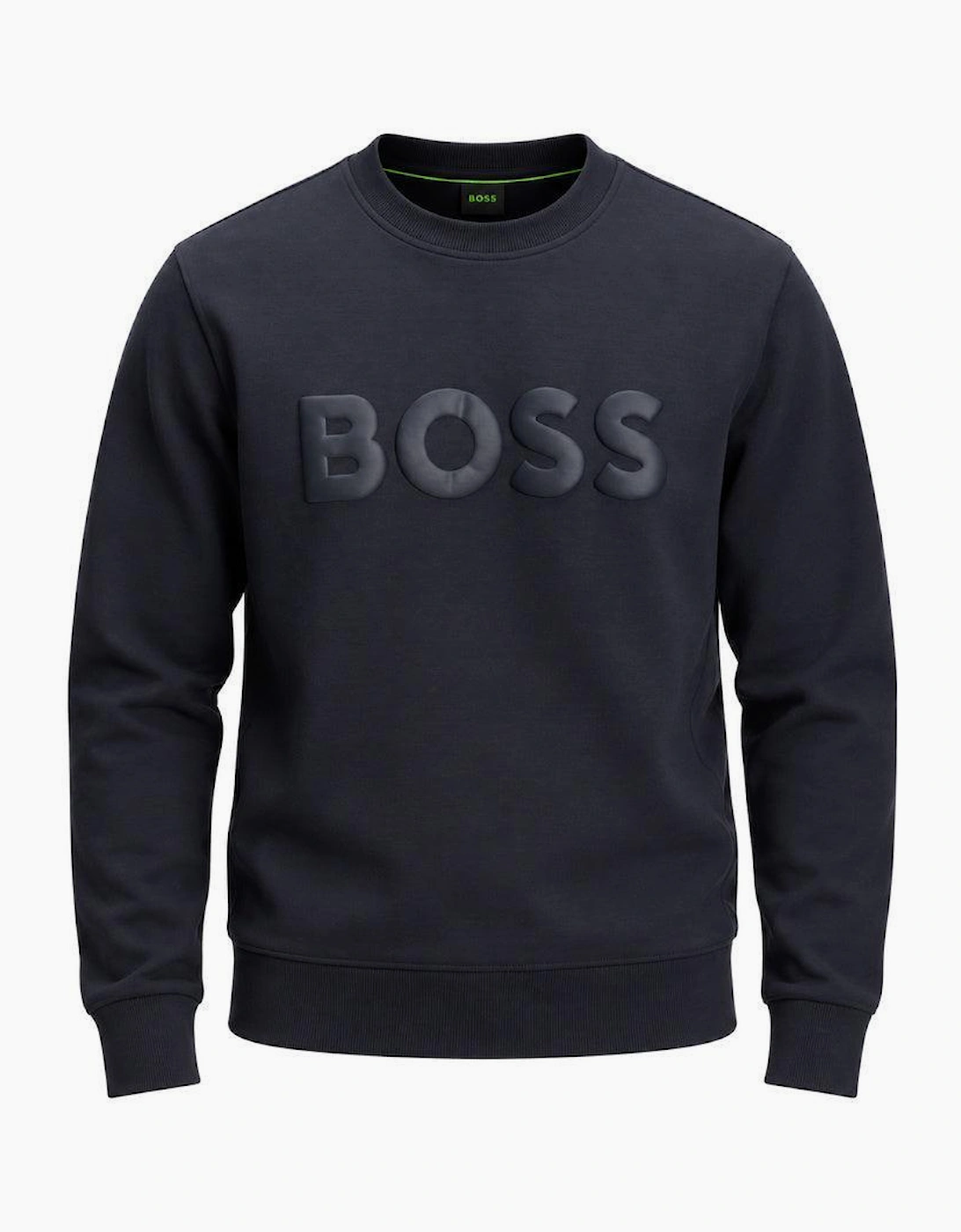 BOSS Salbo Tonal Logo Sweatshirt Dark Blue