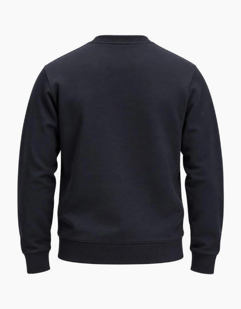 BOSS Salbo Tonal Logo Sweatshirt Dark Blue